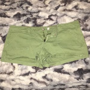 Olive green Hollister shorts